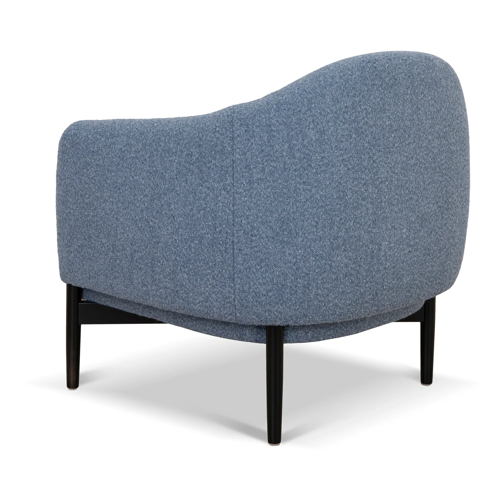 Farina Fabric Armchair - Dark Grey Blue