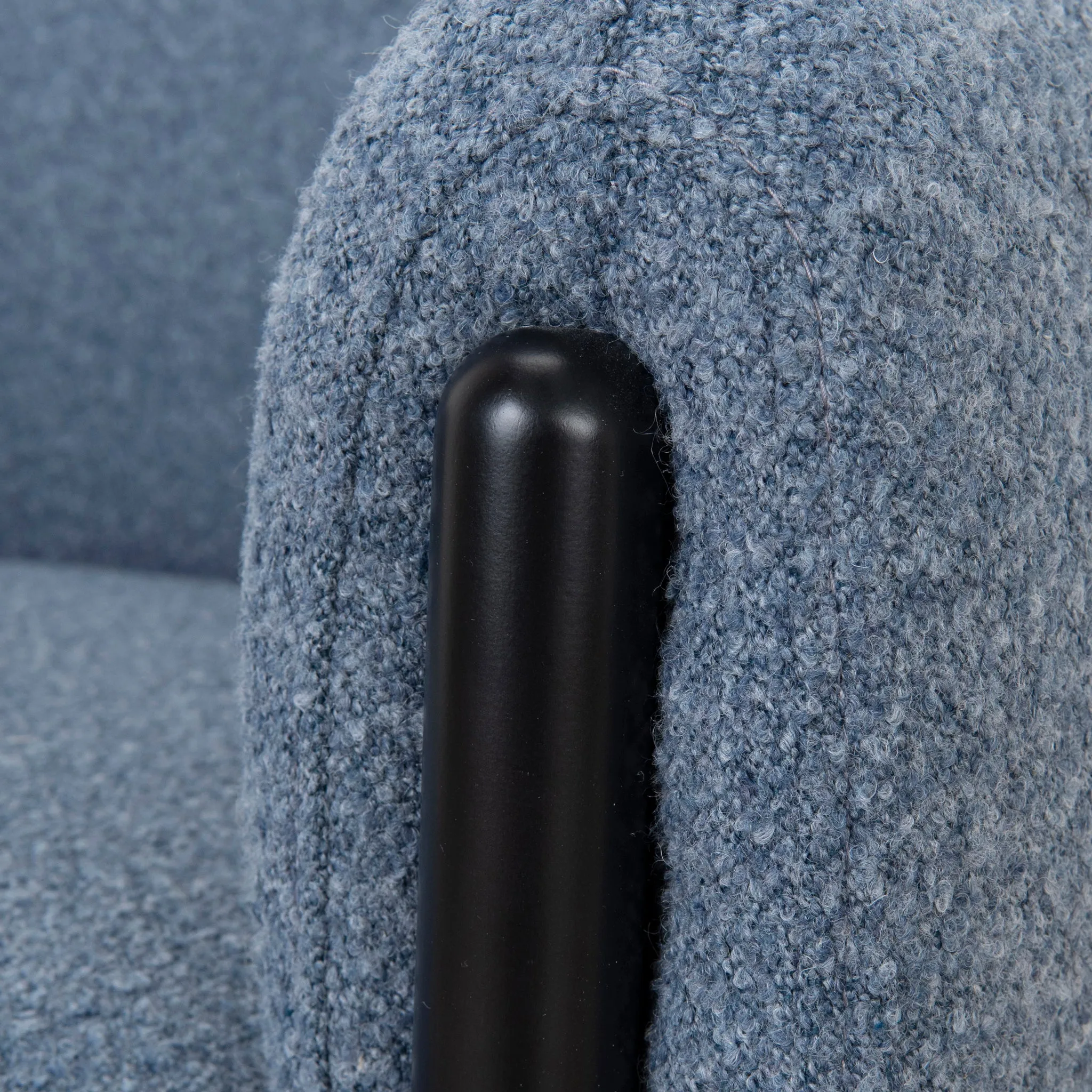 Farina Fabric Armchair - Dark Grey Blue