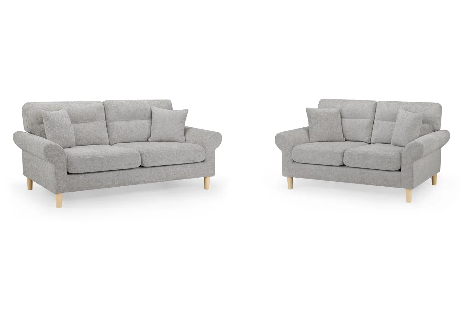 Florence Sofa Silver 3 2 Set - 190 x 155 CM