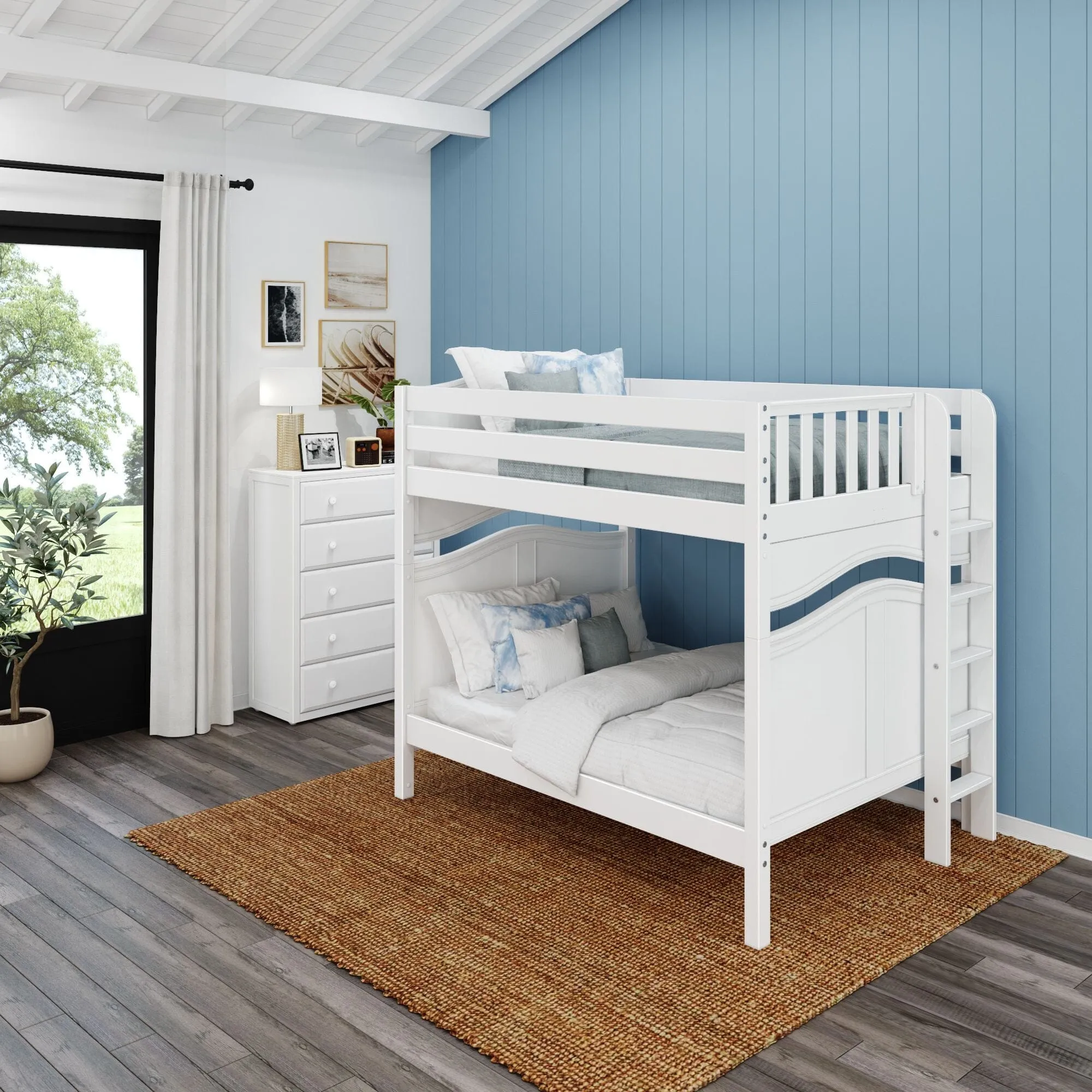 Full XL Bunk Bed with Ladder on End