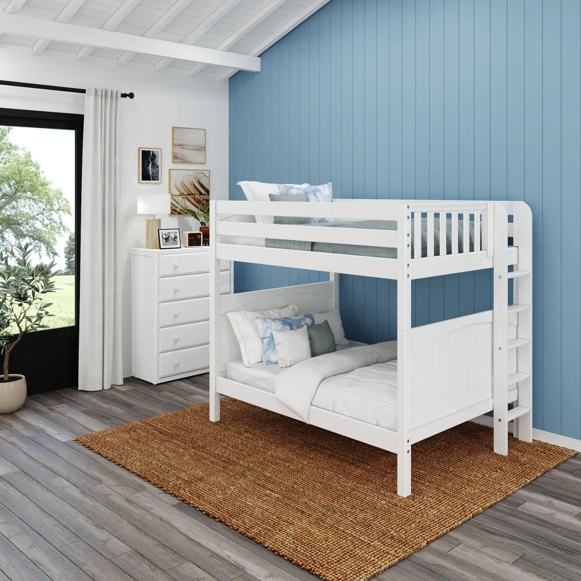 Full XL Bunk Bed with Ladder on End
