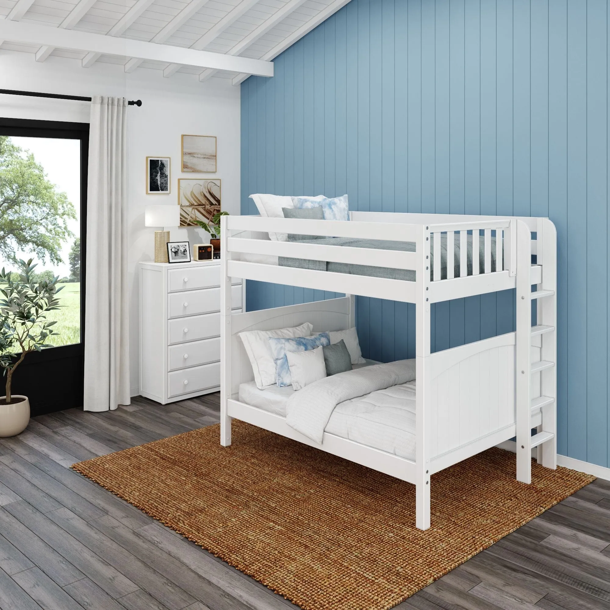 Full XL Bunk Bed with Ladder on End