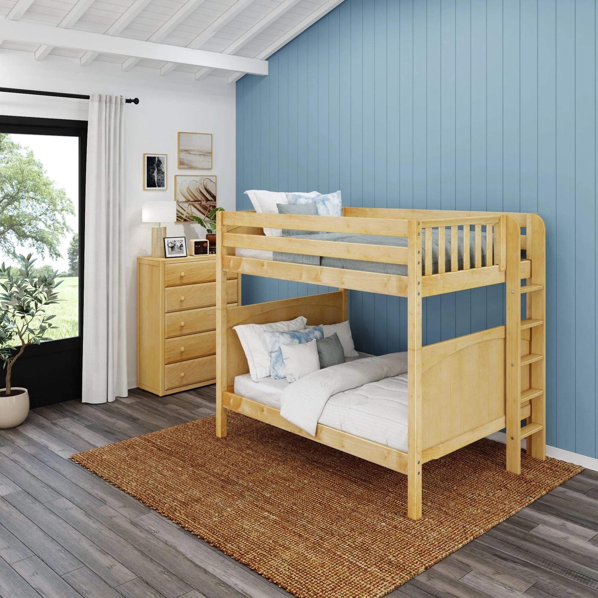 Full XL Bunk Bed with Ladder on End