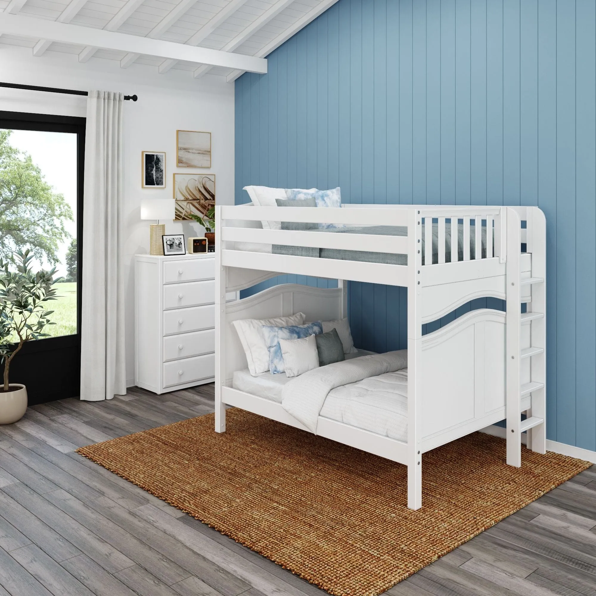 Full XL Bunk Bed with Ladder on End
