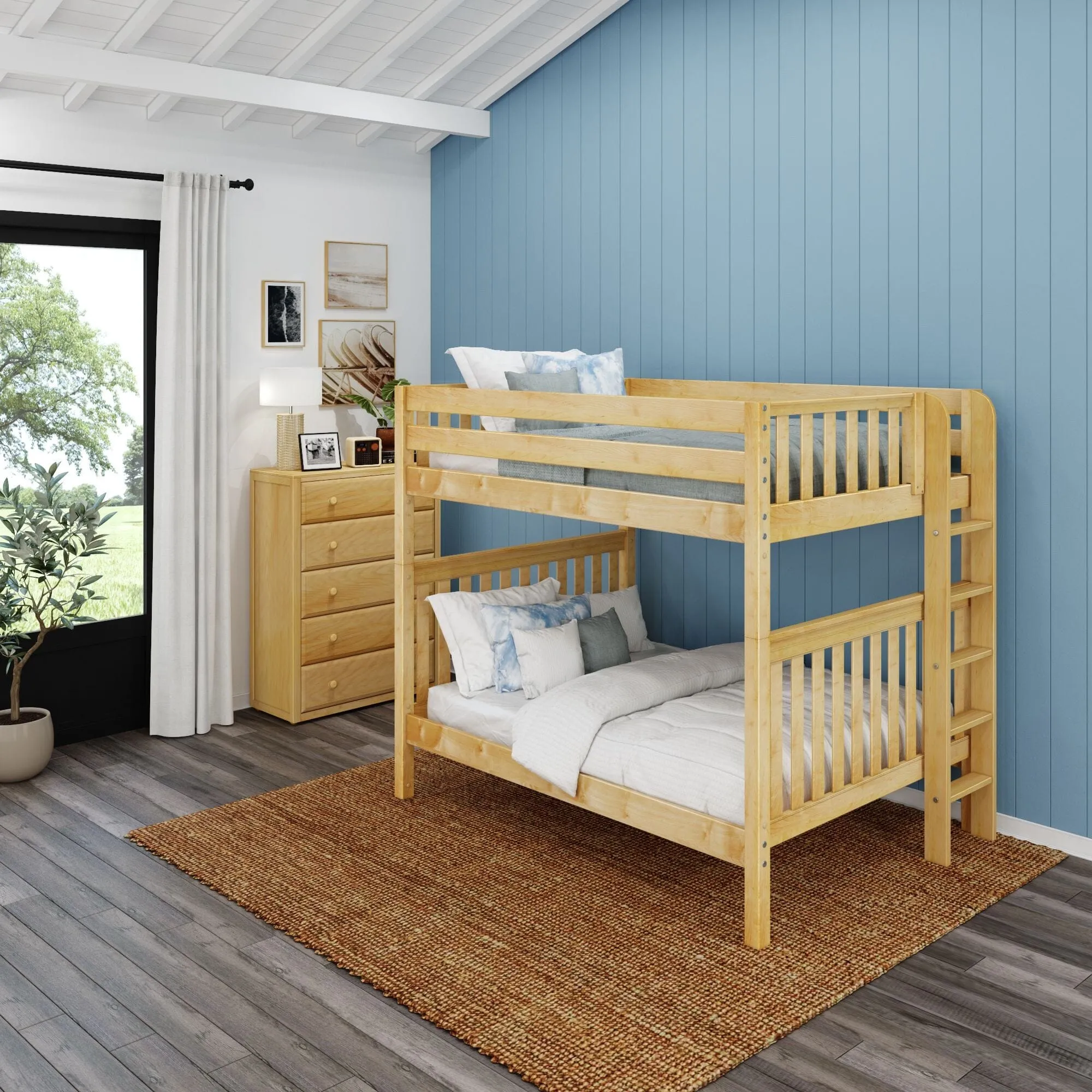 Full XL Bunk Bed with Ladder on End