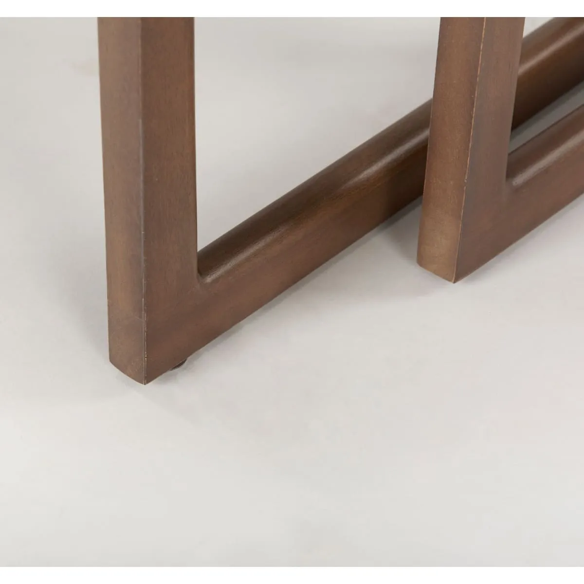 grier accent table 2 Medium Brown Wood | Cane Accent | Set of 2
