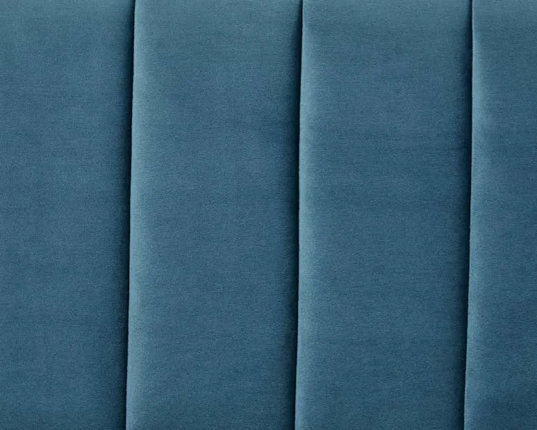 Griffen 3 Seater Fabric Sofa - Blue Velvet