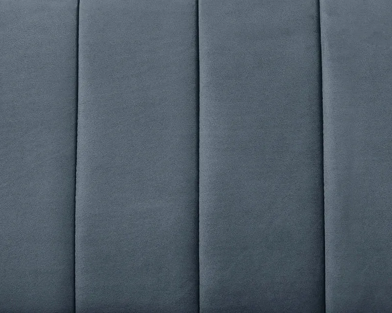 Griffen 3 Seater Fabric Sofa - Grey Velvet