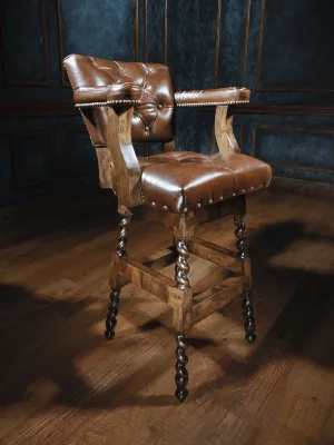 High Noon Branded Chisum Western Bar Stool