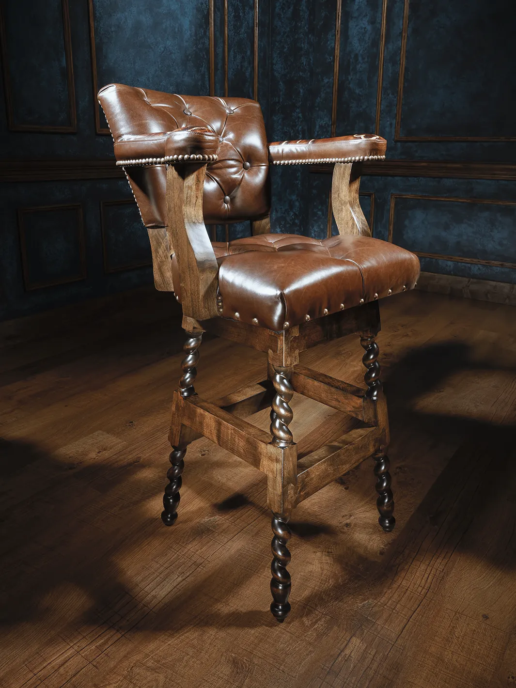 High Noon Branded Chisum Western Bar Stool