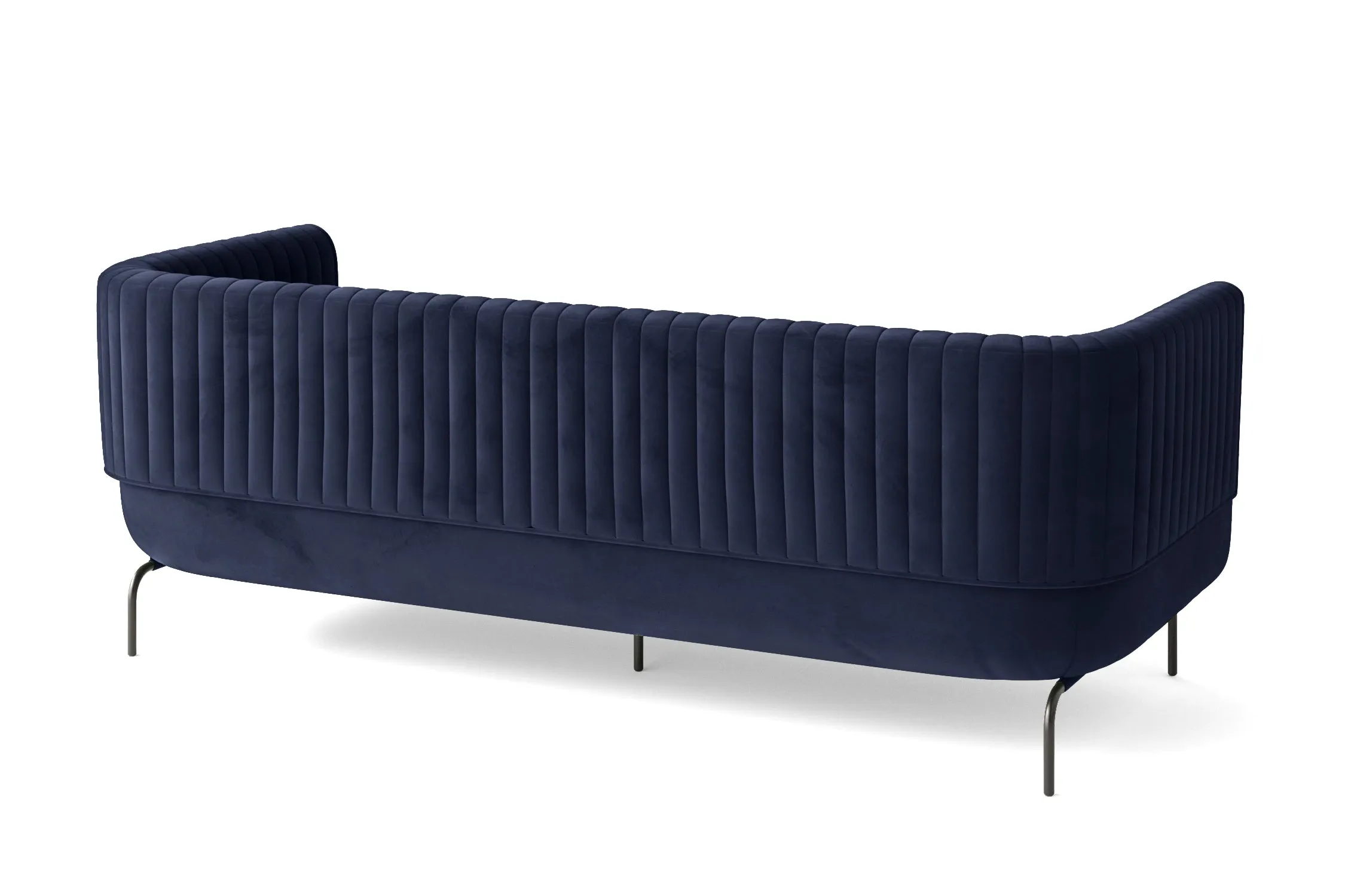 Jackson 3 Seater Sofa Dark Blue Velvet