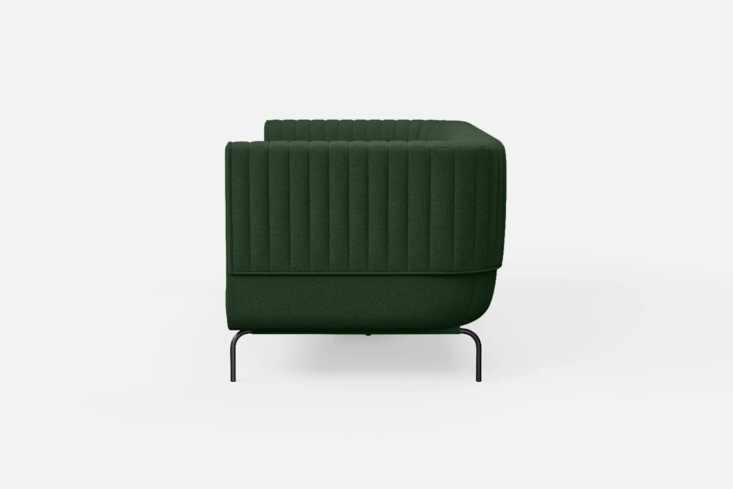 Jackson 3 Seater Sofa Forest Green Linen Fabric