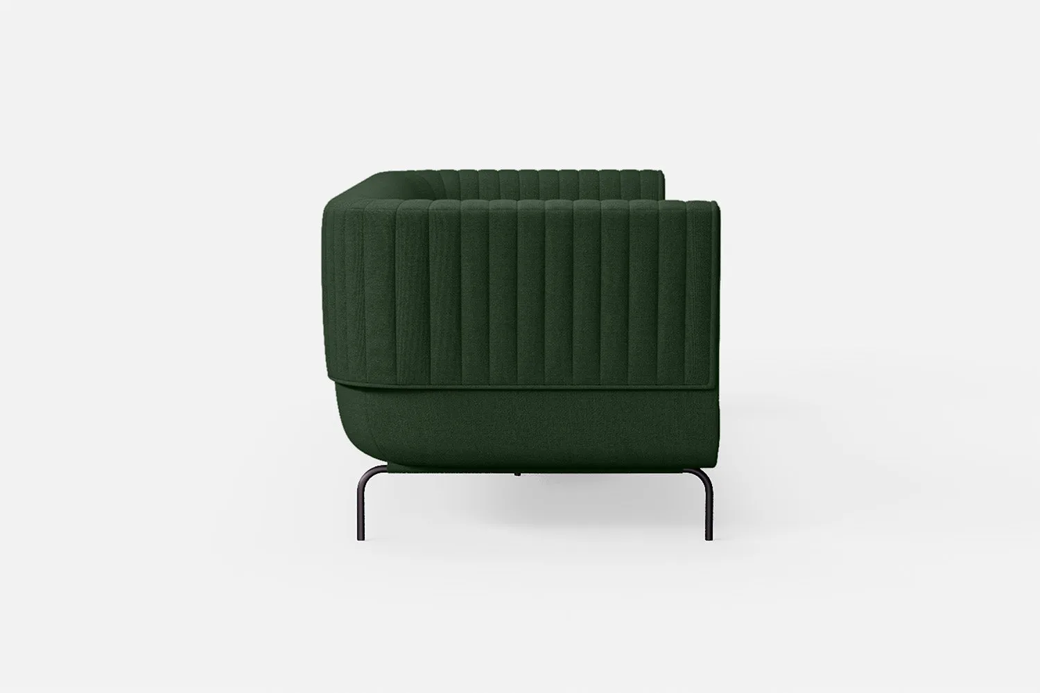 Jackson 3 Seater Sofa Forest Green Linen Fabric