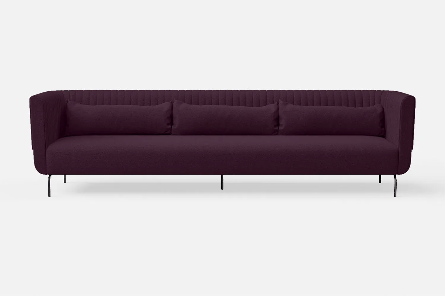 Jackson 4 Seater Sofa Purple Linen Fabric