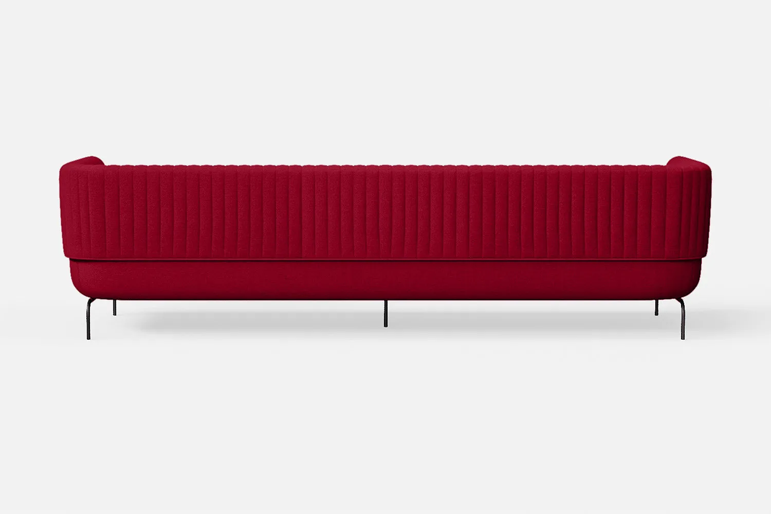 Jackson 4 Seater Sofa Red Linen Fabric