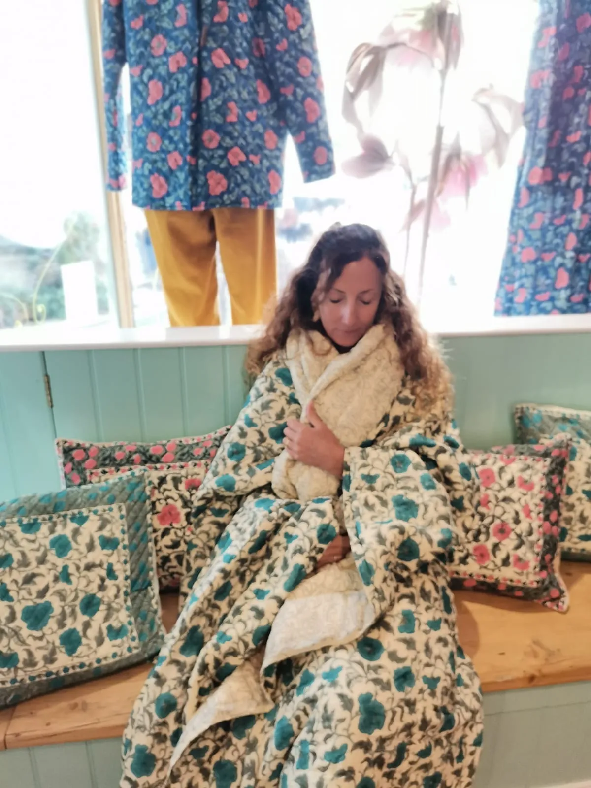 Jasmine Quilt in Vintage Blue - Single