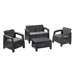 Keter Corfu 4 Seater Lounge Set