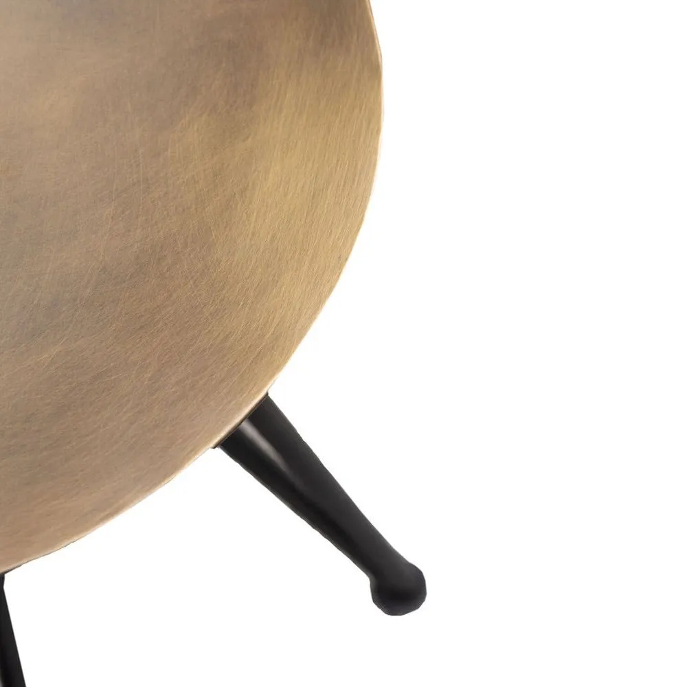 Keya Antique Brass Modern Geometric Chic Side Table