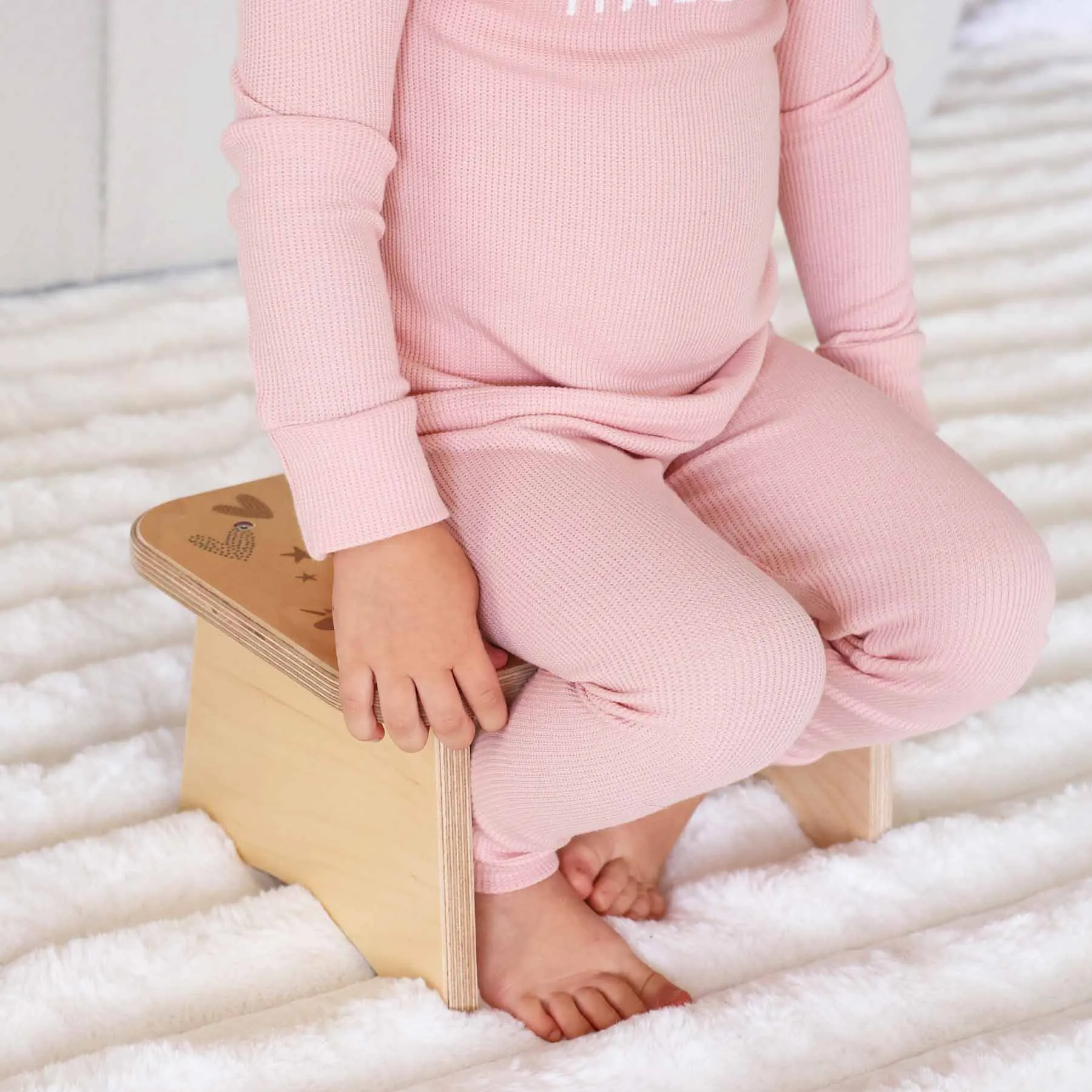 Kids Personalized Step Stool | Unicorns & Rainbows
