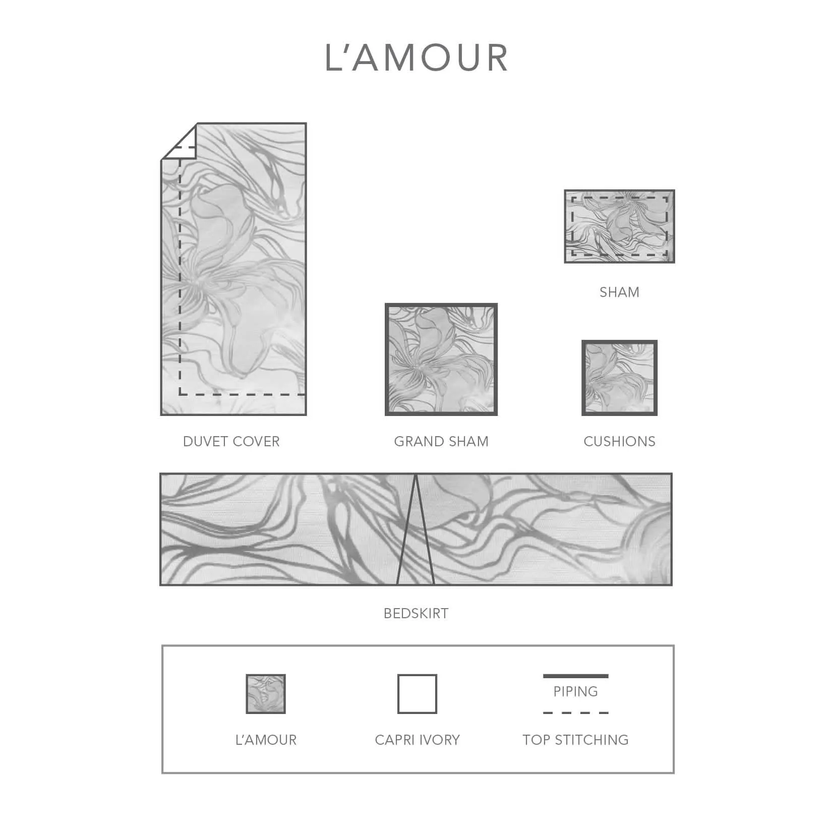 L'Amour Duvet Covers