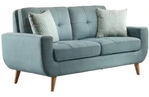 Lewis Teal Love Seat