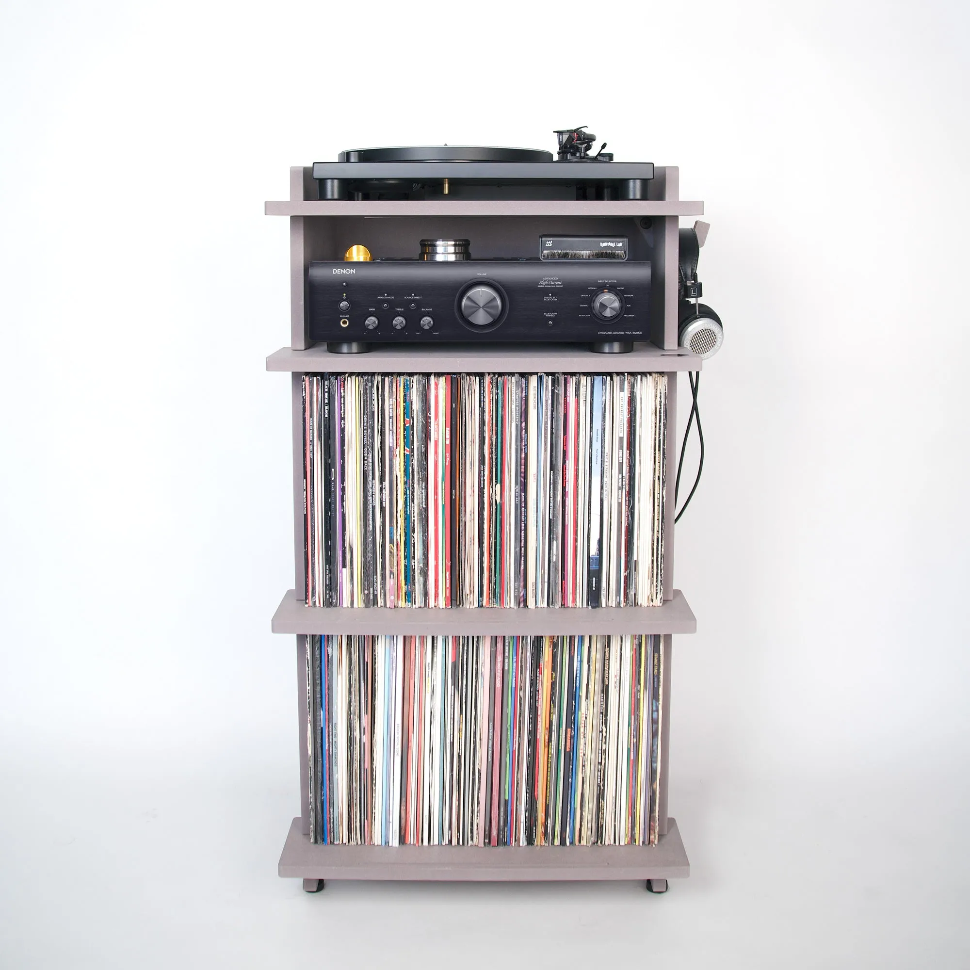 Line Phono Turntable Stand   Vinyl Record Storage, Made In The USA