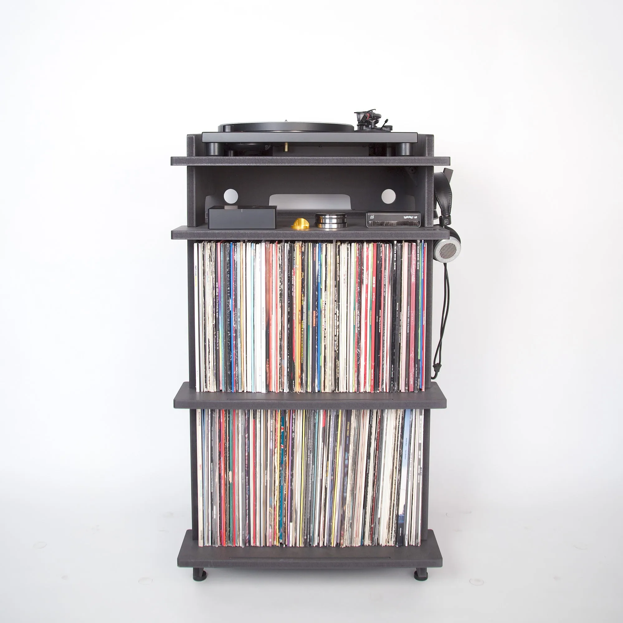 Line Phono Turntable Stand   Vinyl Record Storage, Made In The USA