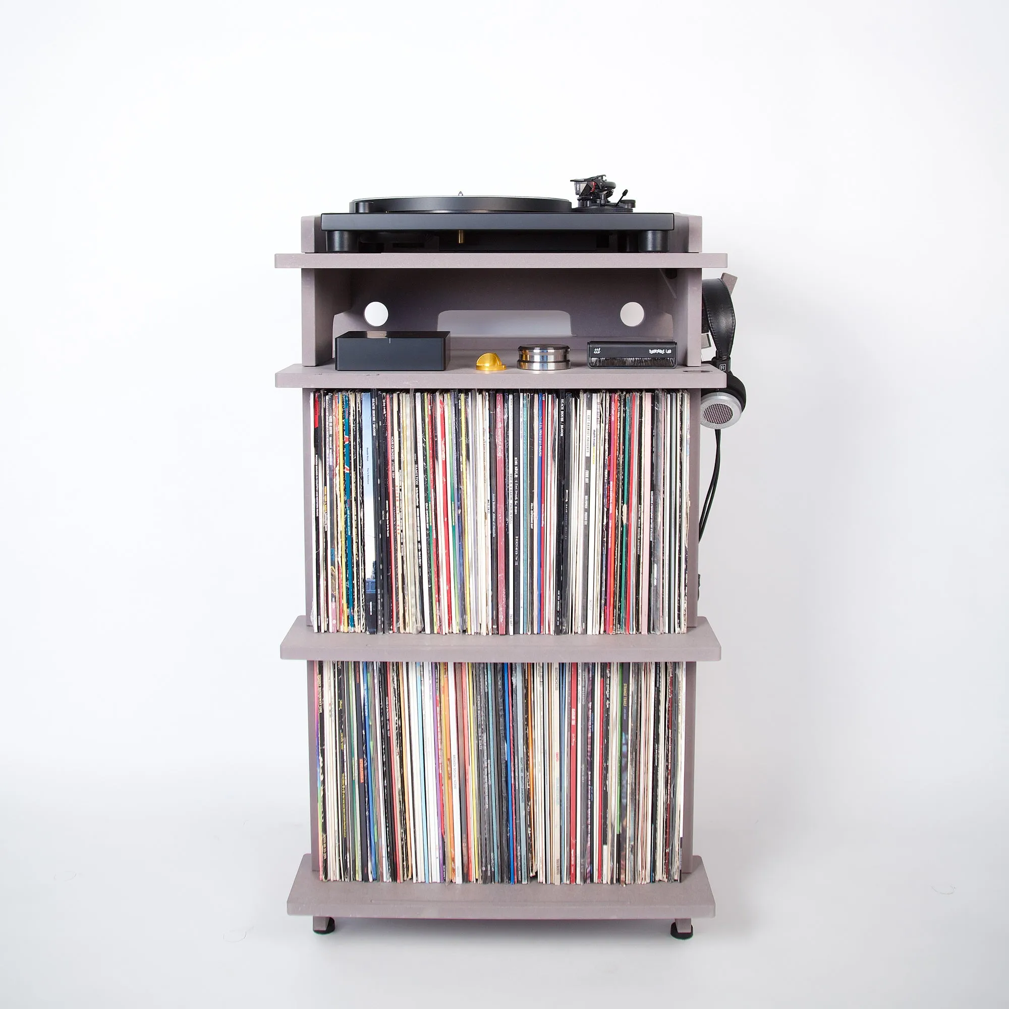 Line Phono Turntable Stand   Vinyl Record Storage, Made In The USA