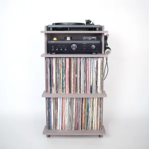 Line Phono Turntable Stand   Vinyl Record Storage, Made In The USA