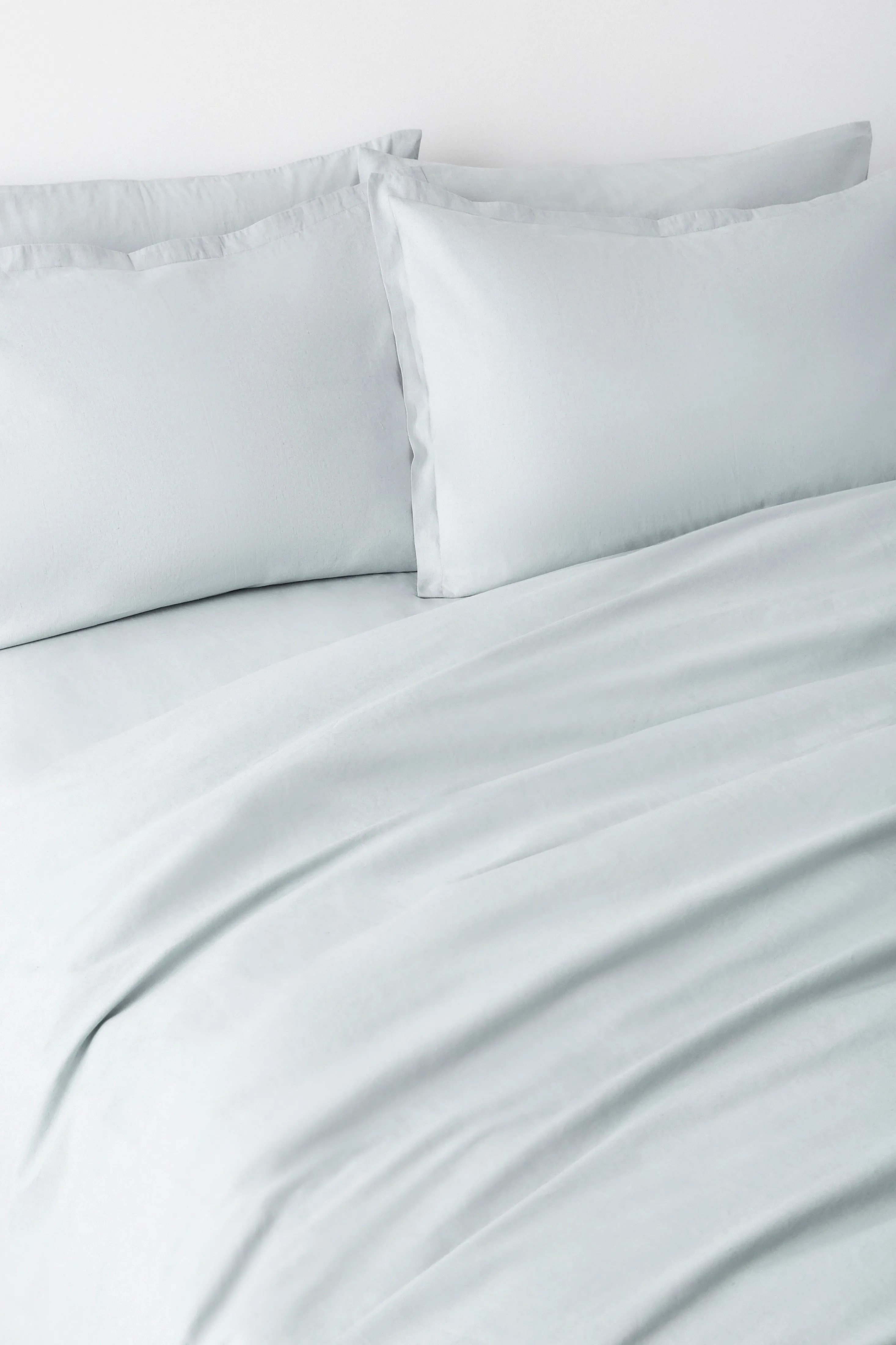 Linen Duvet Cover and Sham Set in Puritan Grey