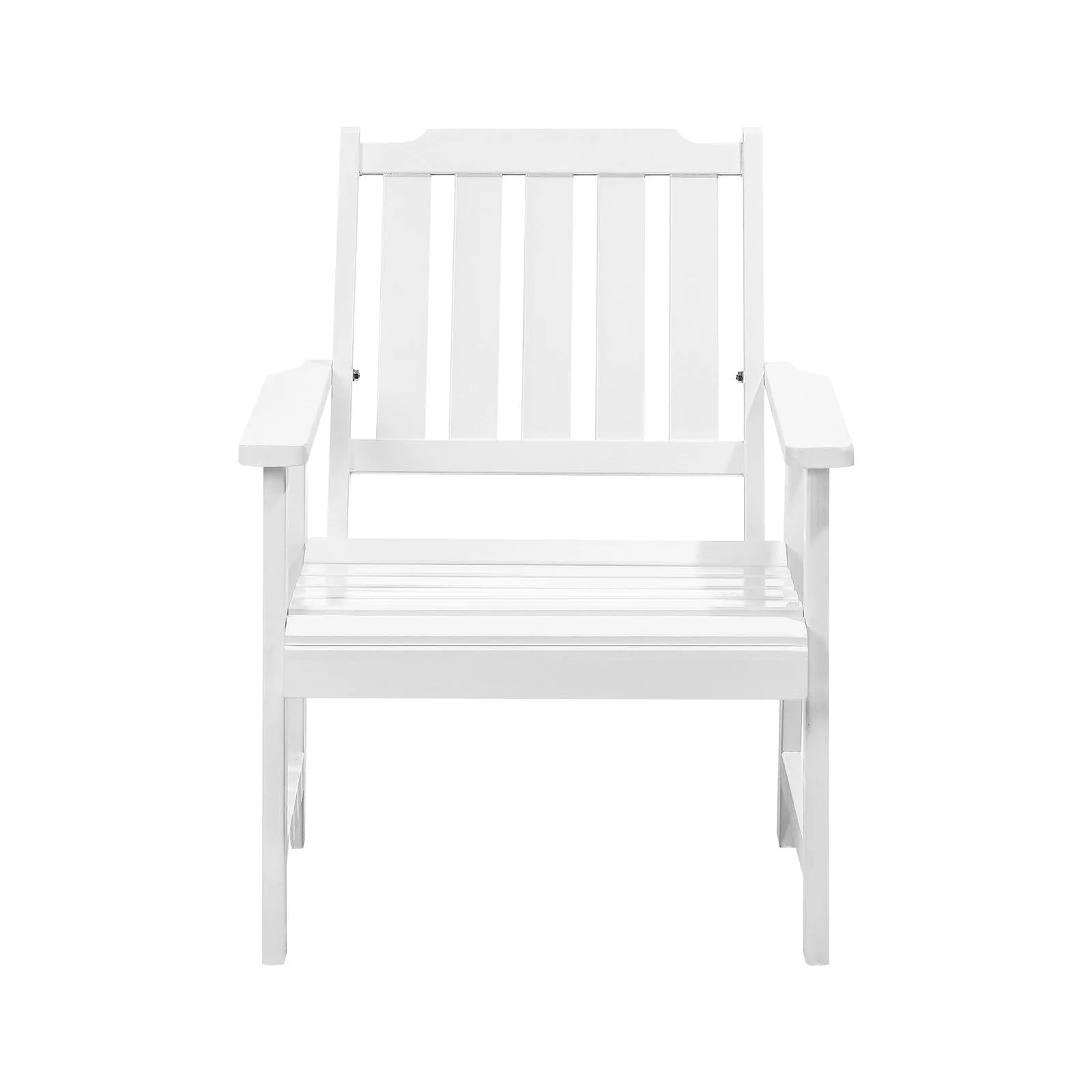 Livsip Outdoor Armchair Wooden Patio Furniture Chairs Garden Seat White