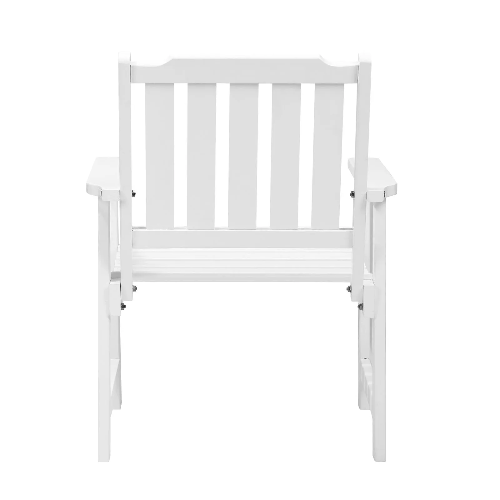 Livsip Outdoor Armchair Wooden Patio Furniture Chairs Garden Seat White
