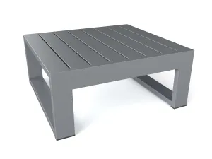 Lucca Aluminium Side Table, 11 H x 26 W x 24 L, Arrives in 5-9 Working Days Fully Assembled.