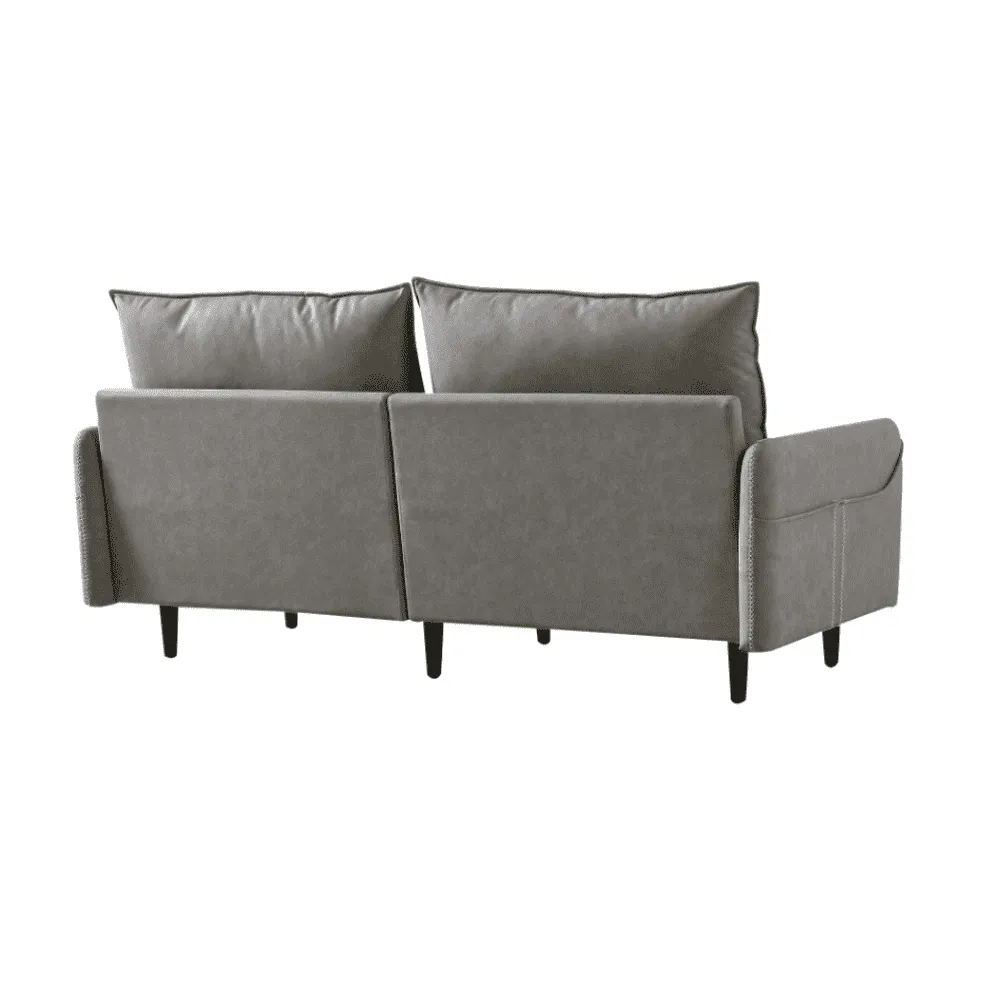 Mexico Straight Line Sofa Set in Grey Color