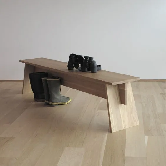 Modern Affordable Sitting Bench / Entry Low Console / Working Table By  Miza