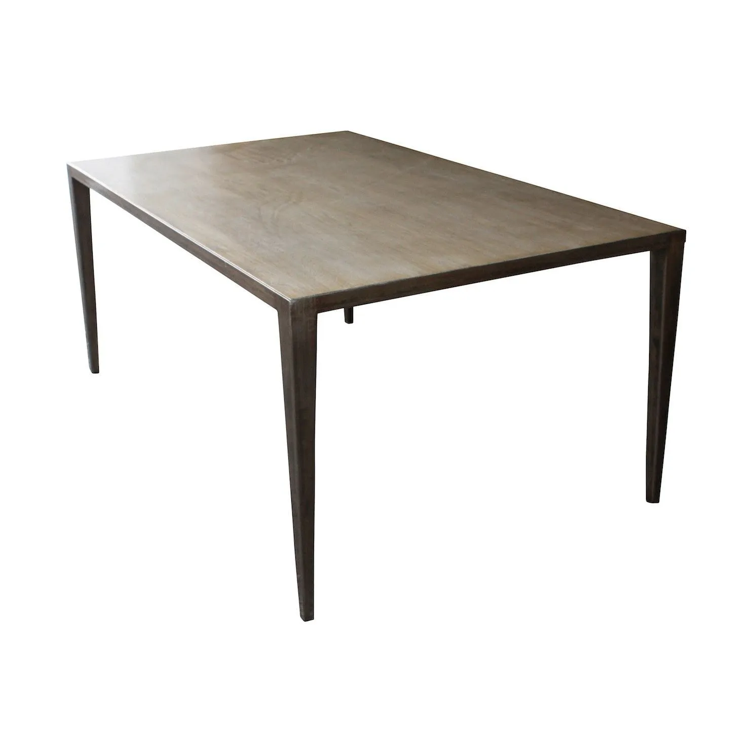 Modern Edison Dining Table with White Oak Top