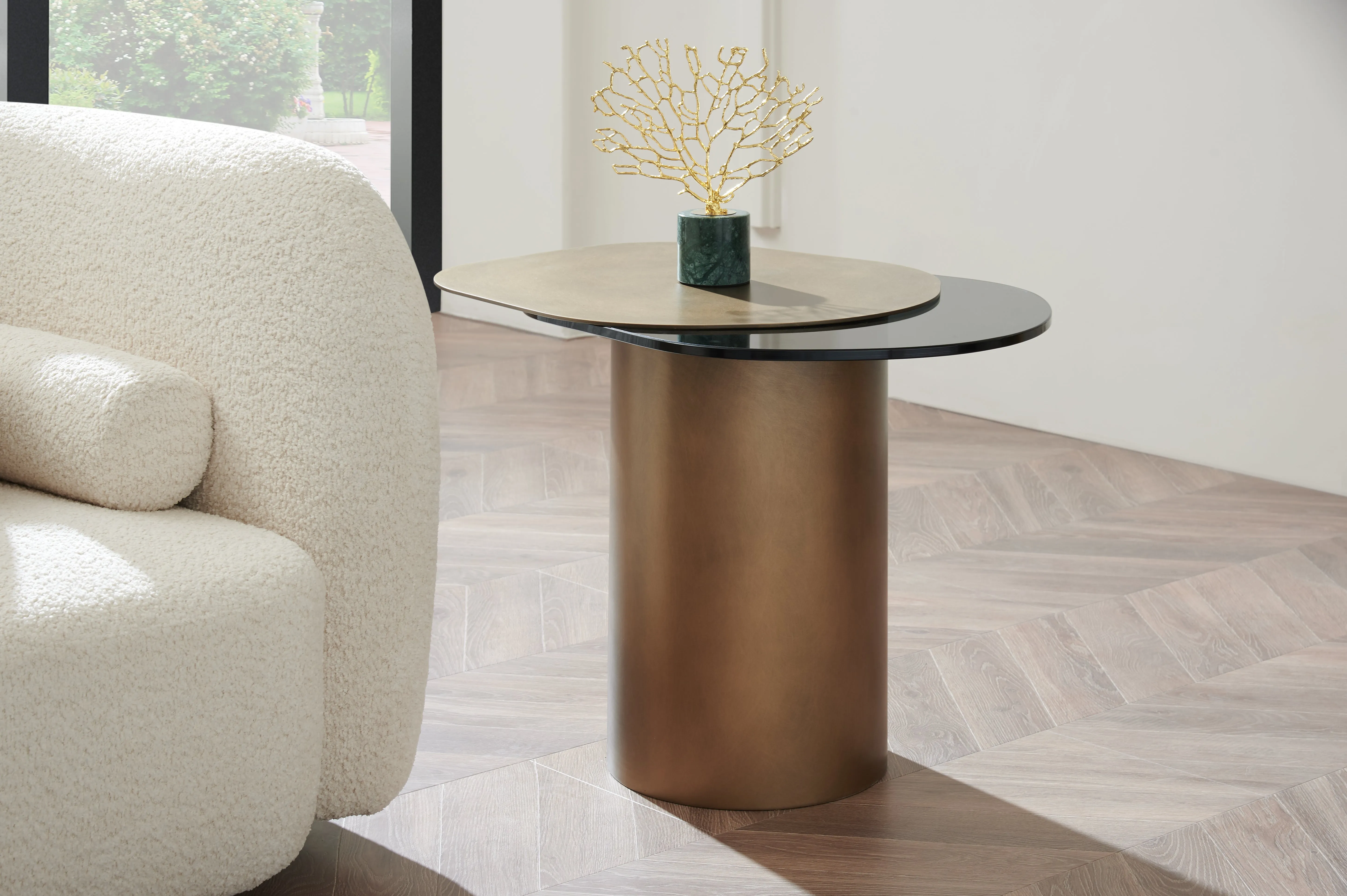 Modern Irregular Kaylee Side End Table