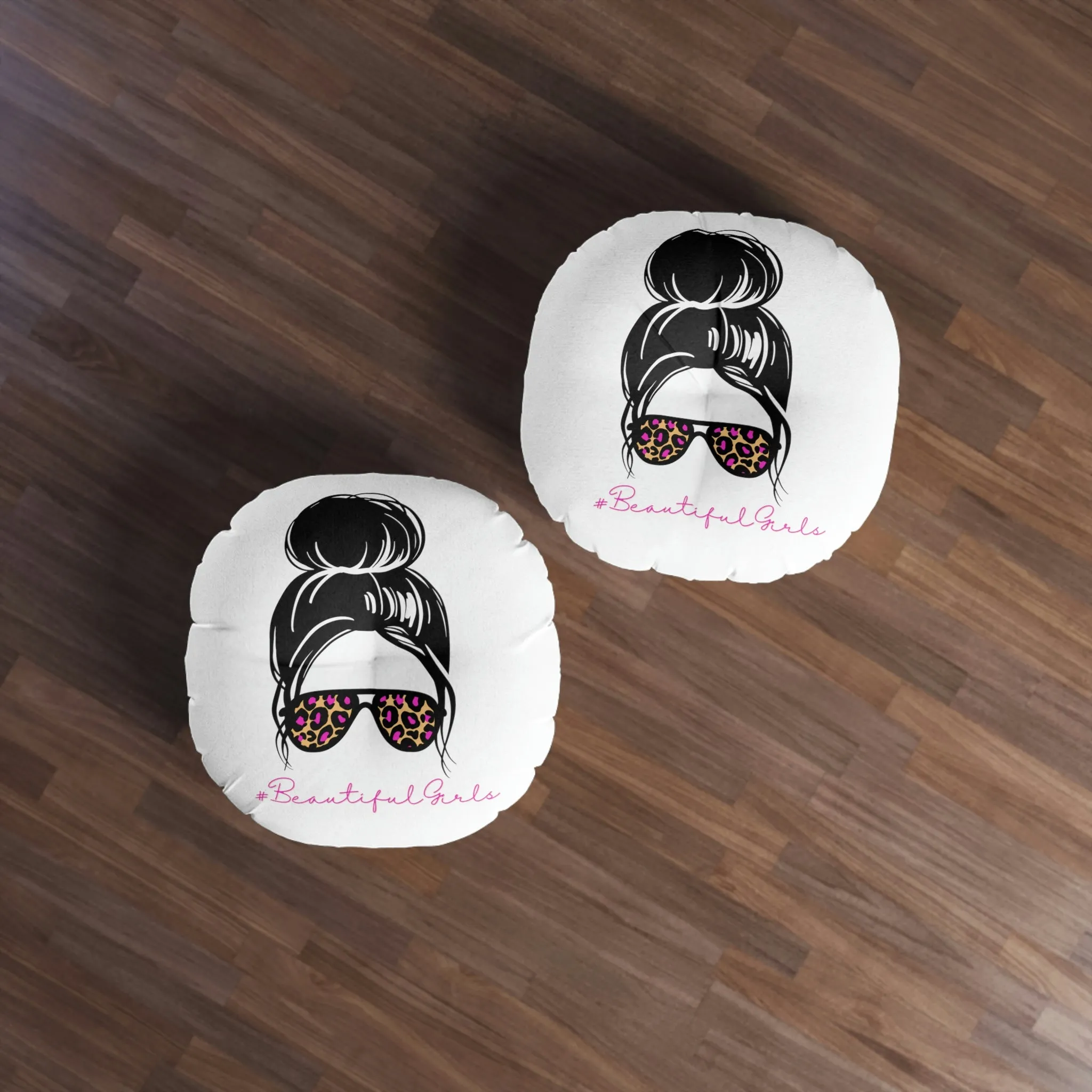 MyDreamMyTee Tufted Floor Pillow, Round