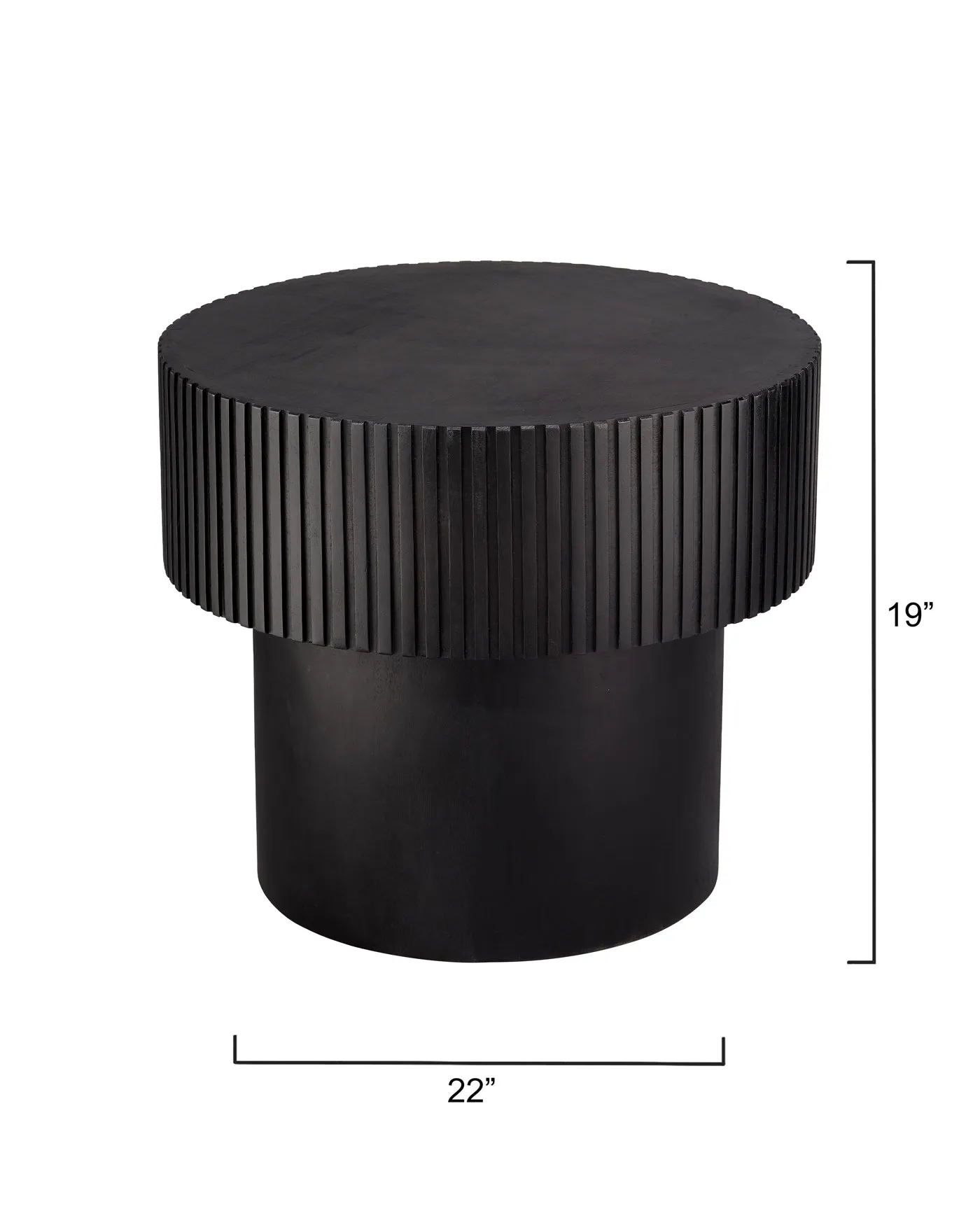 Notch Round Side Table