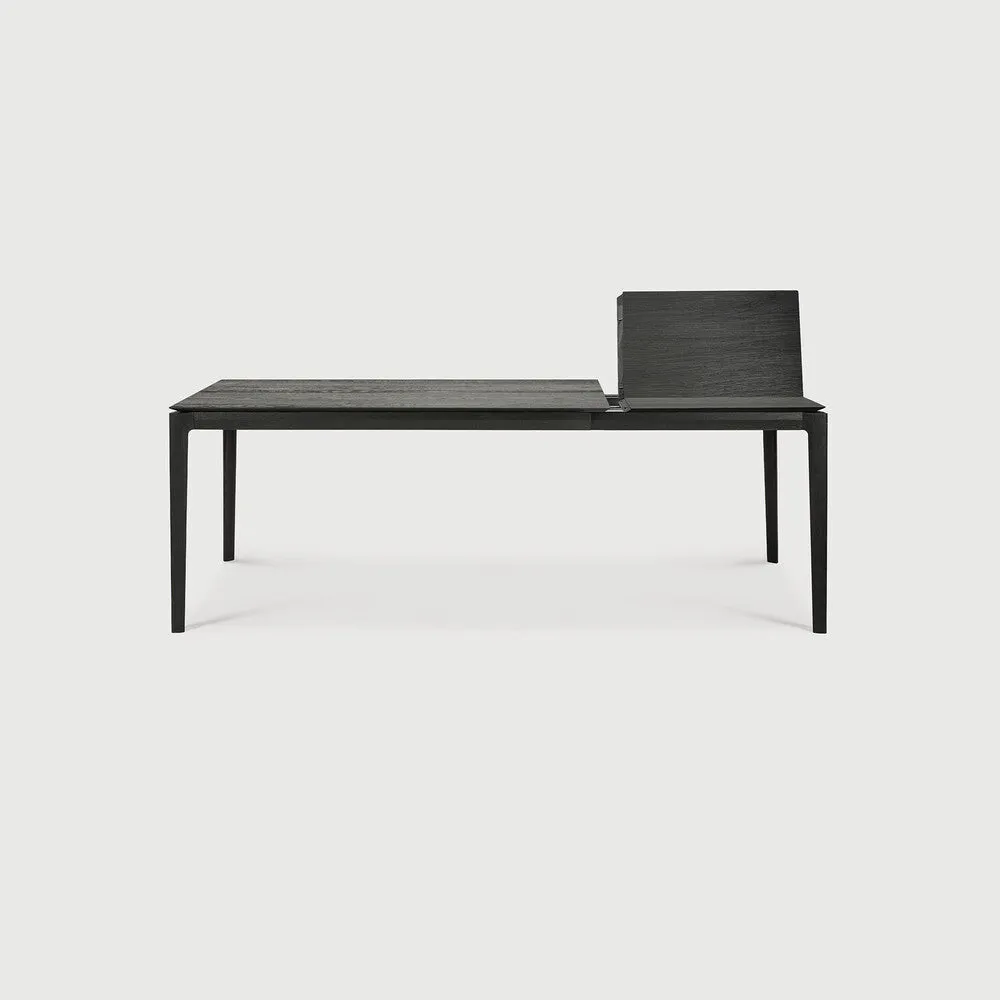 Oak Black Extendable Dining Table