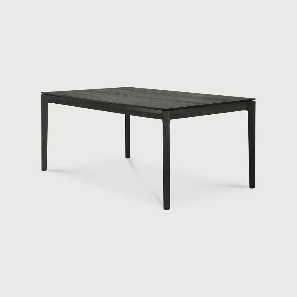 Oak Black Extendable Dining Table