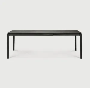 Oak Black Extendable Dining Table