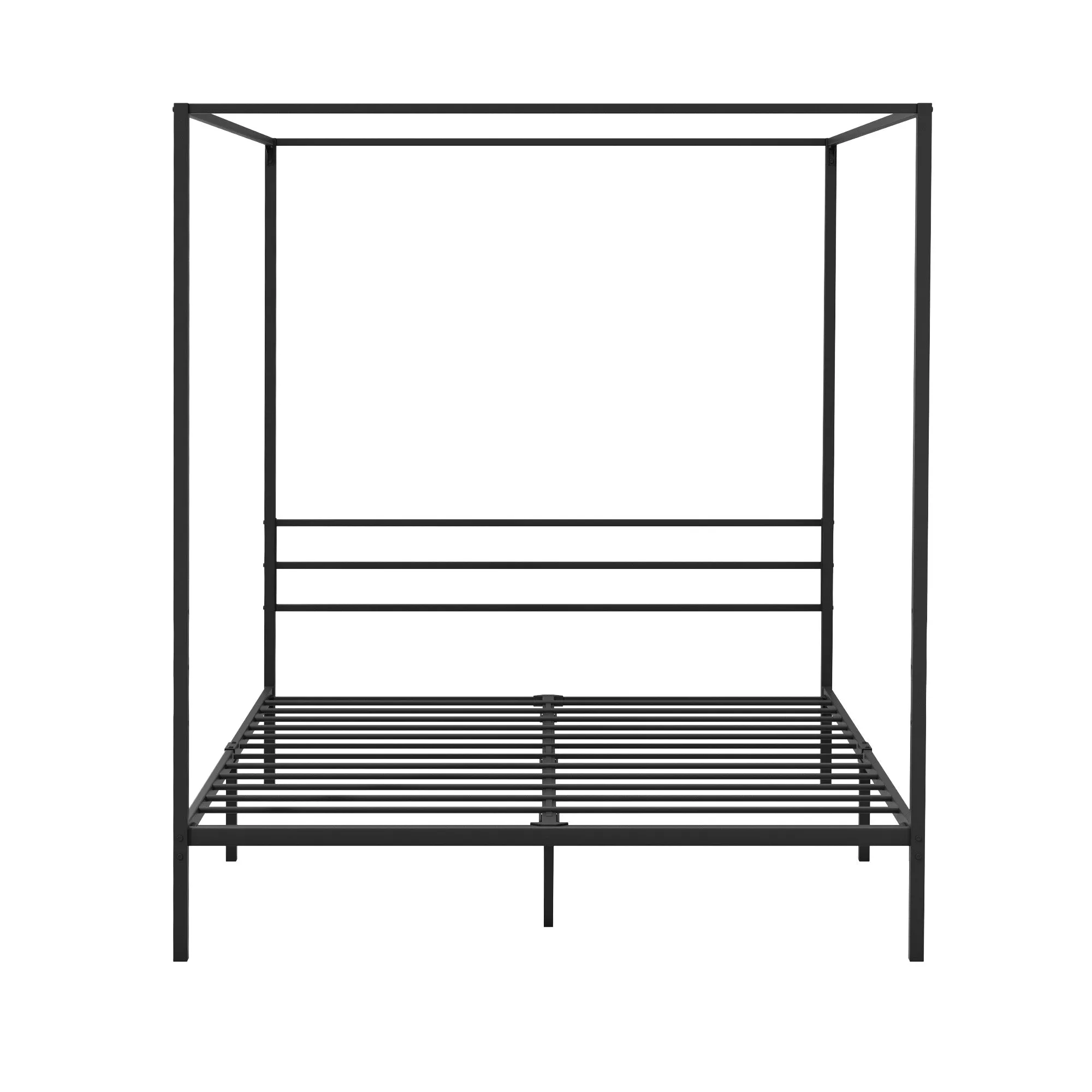 Oikiture Metal Canopy Bed Frame Queen Size Beds Platform