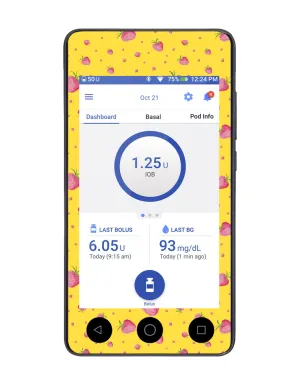 Omnipod DASH Cover (Strawberry Patch)