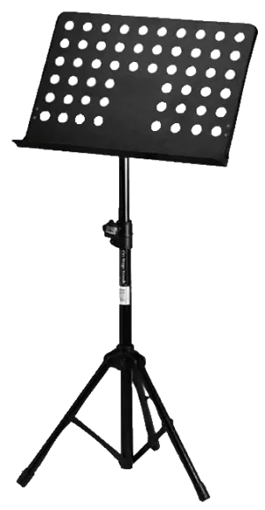 Orchestral Music Stand Black - Perforated