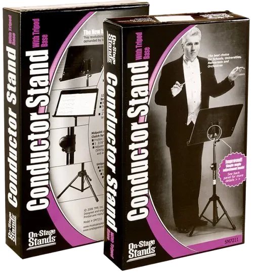 Orchestral Music Stand Black - Perforated