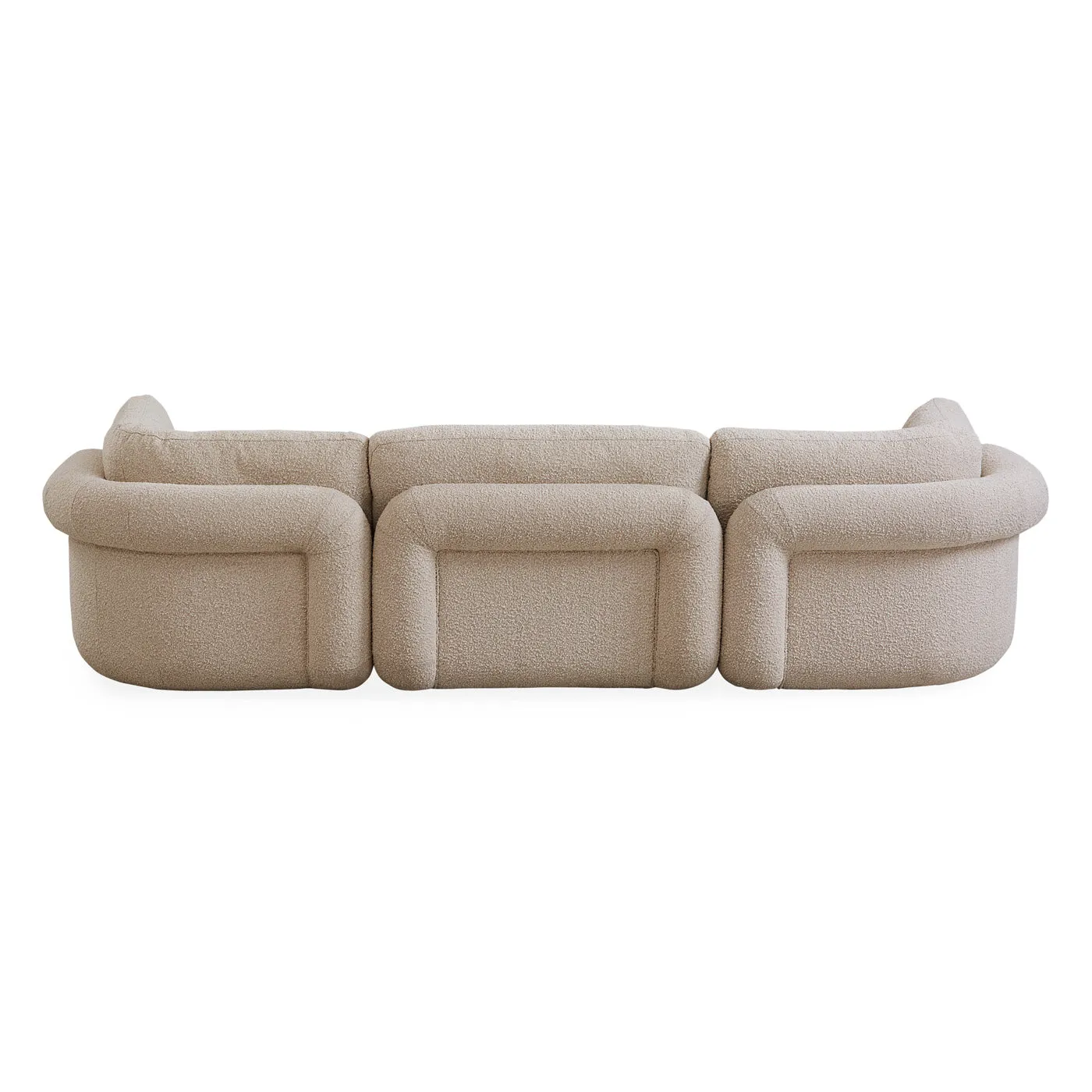 Pompidou 304.8cm Modular Four-Piece Sectional with Ottoman
