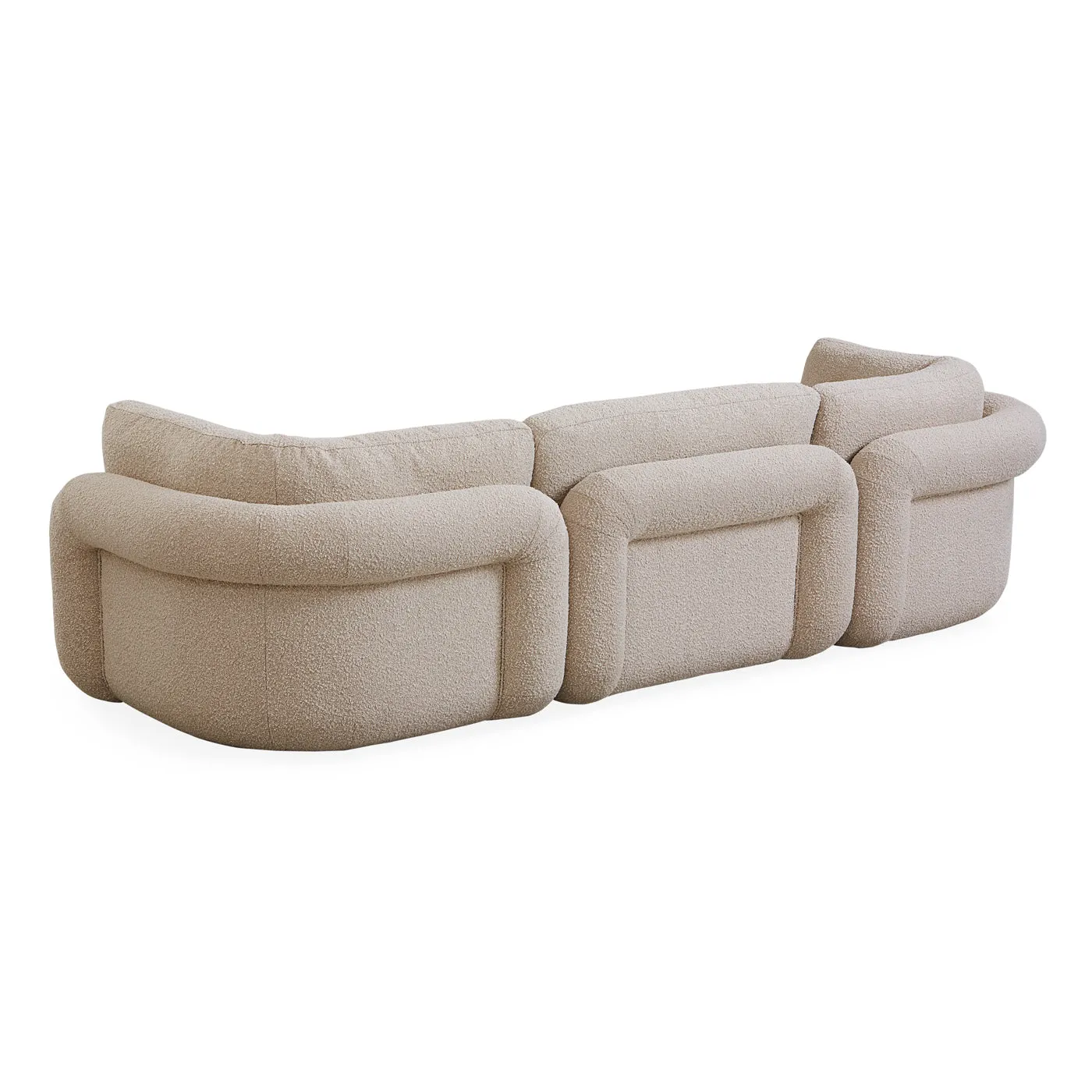 Pompidou 304.8cm Modular Four-Piece Sectional with Ottoman