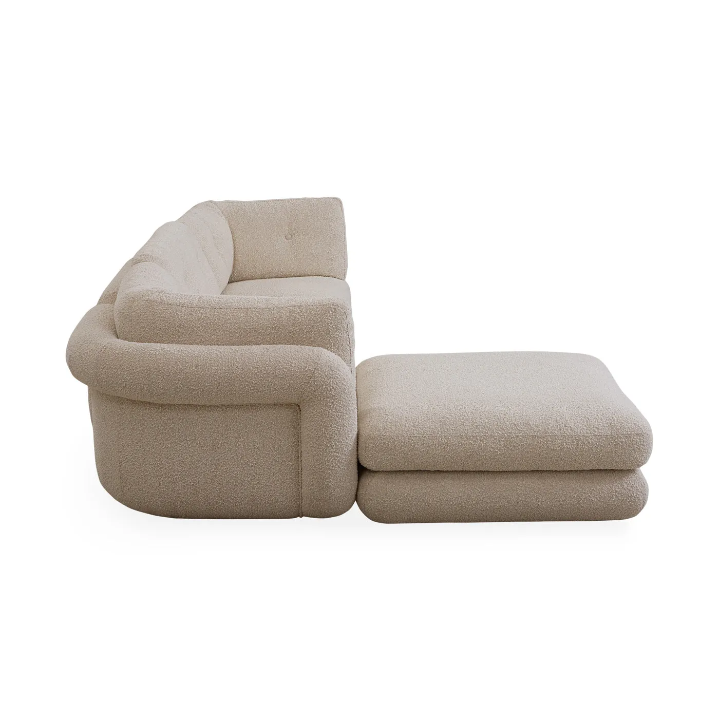 Pompidou 304.8cm Modular Four-Piece Sectional with Ottoman