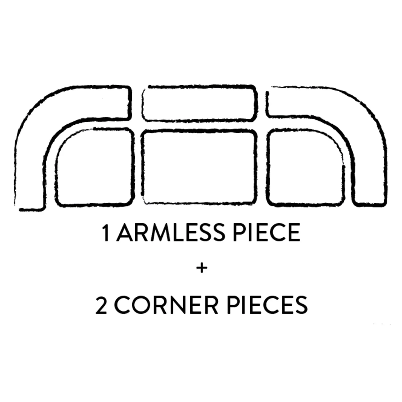 Pompidou 304.8cm Modular Three-Piece Sectional